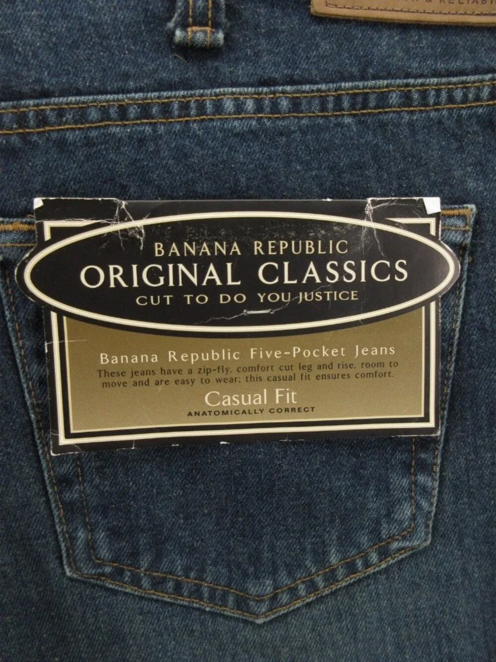 VGT Banana Republic Jeans 40 L Original Classic Casual Fit 40X35 NEW